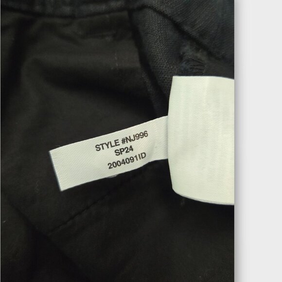 MADEWELL The Harlow Wide-Leg Pant in 100% Linen Black NWT - Picture 10 of 11